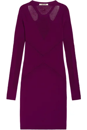 Roberto Cavalli Cut Out Knitted Mini Dress - Female Dresses 46