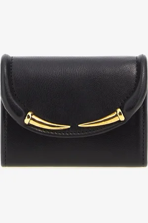 Roberto Cavalli Wallet With Fang Clasp - Female Small Leather Goods Unica
