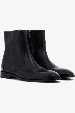 Roberto cavalli chelsea leather boots deals