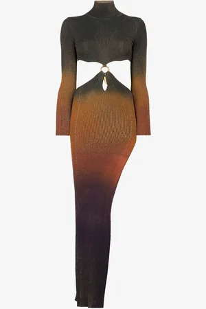Roberto Cavalli D??grad?? Cut-out Maxi Dress - Female Dresses 42