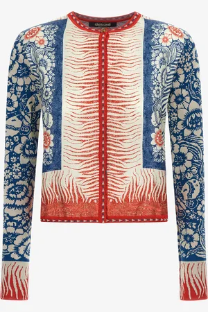 Roberto Cavalli Bandana Print Sweater - Female Ready To Wear Xs
