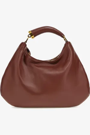 Roberto Cavalli Leather Hobo Bag With Fang Handle - Female Top Handle Unica