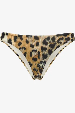 Roberto Cavalli Slip Bikini Jaguar Skin - Female Beachwear Xs