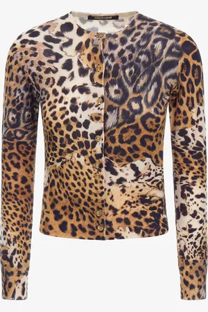 Roberto Cavalli Malachite Print Cardigan - Female Knitwear Xs