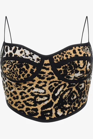 Roberto Cavalli Jaguar Skin Print Top - Female Tops Xs