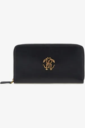 Roberto Cavalli Wallet With Monogram Rc And Zip - Female Small Leather Goods Unica