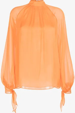 Roberto Cavalli Semi-sheer Silk Blouse - Female Blouses & Tops 38
