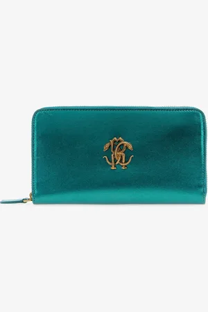 Roberto Cavalli Wallet With Monogram Rc And Zip - Female Small Leather Goods Unica