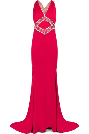 Roberto Cavalli Bead-embellished Maxi Dress - Female Evening Dresses 42