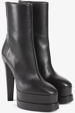 Roberto Cavalli 153mm Leather Platform Boots - Female Shoes 39