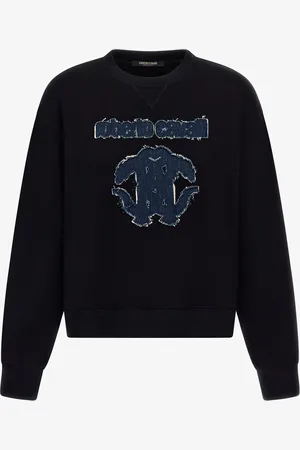 Roberto Cavalli Sweatshirt With Embroidered Logo - Female Sweatshirts Xs