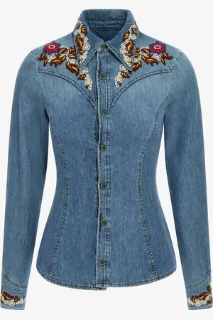 Roberto Cavalli Jeans Blouse - Female Blouses & Tops 40