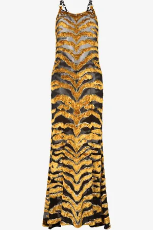 Roberto Cavalli Tiger Fil-coup?? Maxi Dress - Female Dresses 38