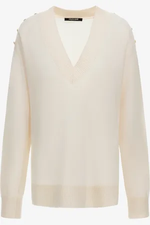 Roberto Cavalli Sweater With V-neck - Female Ready To Wear Xs