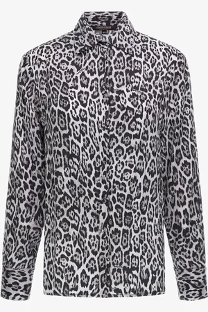 Roberto Cavalli Shirt With Jaguar Print - Female Blouses & Tops 46