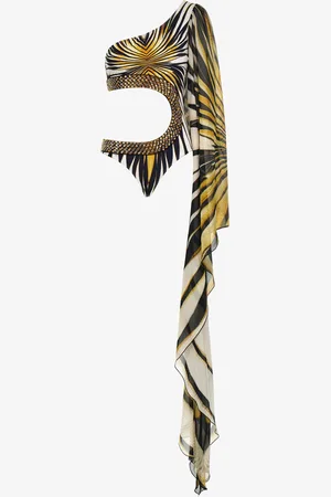 Roberto Cavalli Ray Of Print Swimsuit - Female Swimsuits S