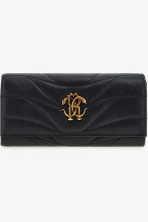 Roberto Cavalli Wallet With Monogram Rc - Female Small Leather Goods Unica