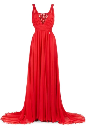 Roberto Cavalli Bead-embellished Silk Maxi Dress - Female Maxi Dresses 46