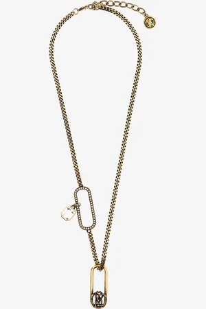 Roberto Cavalli Necklace With Monogram Rc - Female Fashion Jewelry Unica