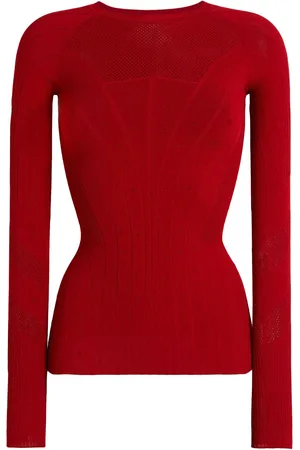 Roberto Cavalli Long-sleeve Jersey Top - Female Blouses & Tops 46