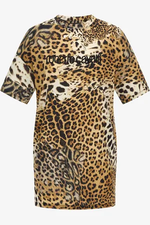 Roberto Cavalli Jaguar Skin Print Dress - Female Mini Dresses Xs