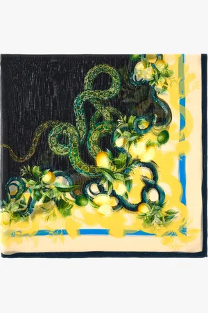 Roberto Cavalli Lemon Print Scarf - Female Beachwear Unica