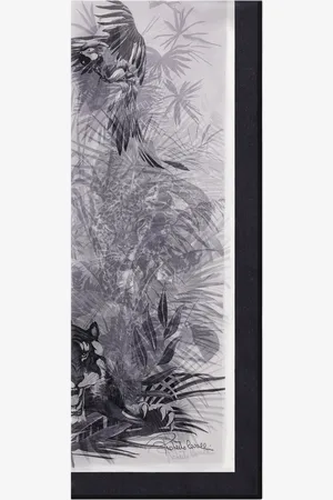 Roberto Cavalli Stole With Jungle Print - Female Scarves & Silks Unica