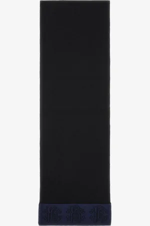 Roberto Cavalli Black Scarf Monogram Rc Jacquard - Accessories Unica