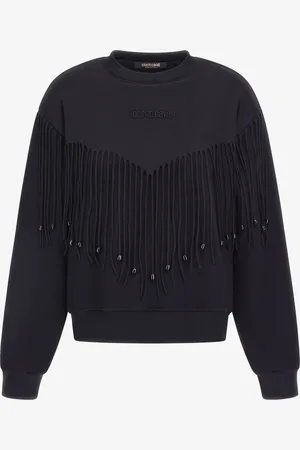 Roberto Cavalli Sweatshirt With Fringe - Female Sweatshirts Xs