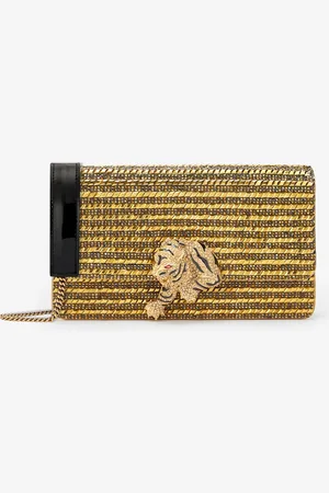 Roberto Cavalli Roar Clutch With Crystals - Female Mini Bags Unica