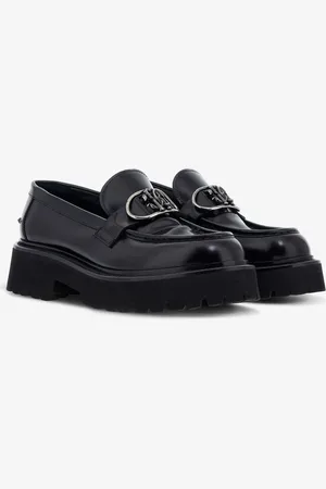 Roberto Cavalli Loafers With Rc Logo - Male Loafers & Moccasins 42