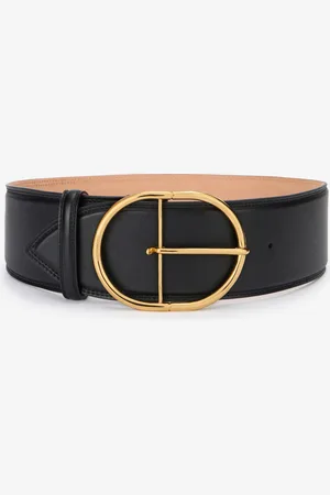 Roberto Cavalli Shaped Leather Belt - Female Accessories 80