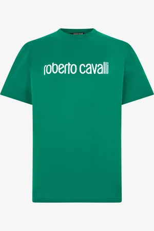 Roberto Cavalli T-shirt With Lettering - Man T-shirts And Polos S