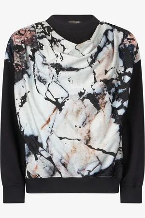Roberto Cavalli Marble Print Sweatshirt - Female Sweatshirts S