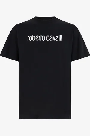Roberto Cavalli T-shirt With Lettering - Man T-shirts And Polos S