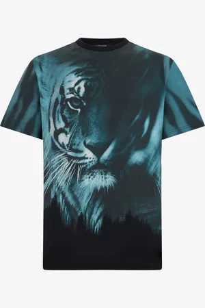 Roberto Cavalli Tiger Print T-shirt - Man T-shirts And Polos S