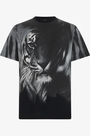 Roberto Cavalli Tiger Print T-shirt - Man T-shirts And Polos S