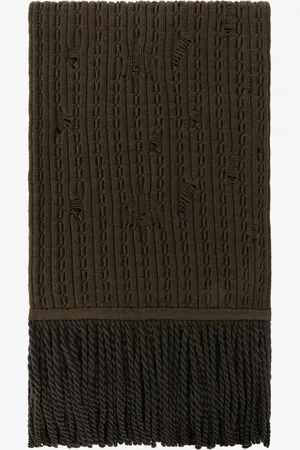 Roberto Cavalli Ribbed-knit Wool Scarf - Male Scarves & Silks Unica