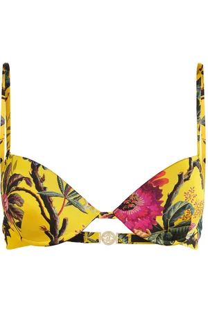 Roberto Cavalli Botanic Print Bikini Top - Female Beachwear 1