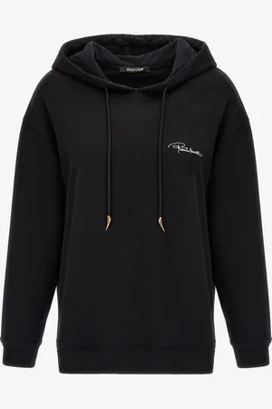 Roberto Cavalli Hoodie With Signature Logo - Female Sweatshirts S