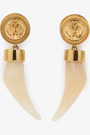 Roberto Cavalli Drop Earrings With Fang - Female Fashion Jewelry Unica