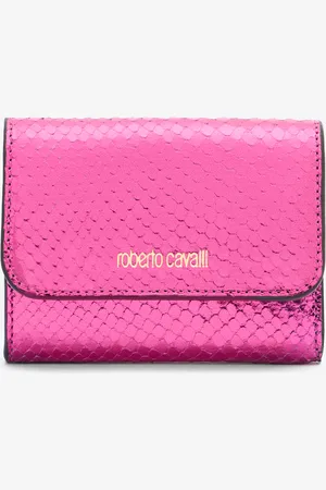 Roberto Cavalli Snake Scale-effect Metallic Wallet - Female Small Leather Goods Unica