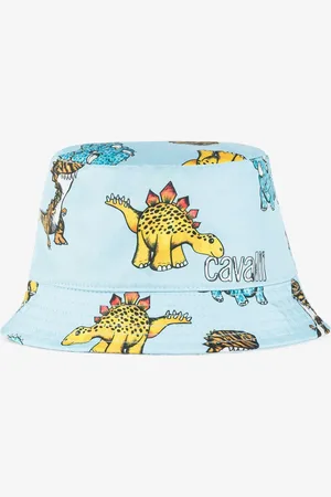Roberto Cavalli Dinosaur And Logo-print Bucket Hat - Male Baby Boys (6m-3y) Unica