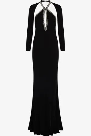 Roberto Cavalli Long Dress With Crystals - Female Dresses 38