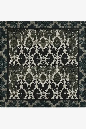 Roberto Cavalli Silk Scarf With Brocade Print - Female Scarves & Silks Unica