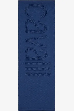 Roberto Cavalli Wool Blend Scarf With Logo Workmanship - Female Scarves & Silks Unica