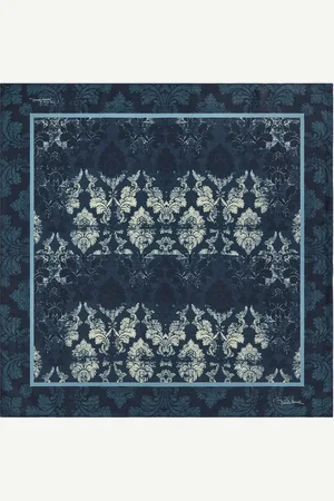 Roberto Cavalli Silk Scarf With Brocade Print - Female Scarves & Silks Unica