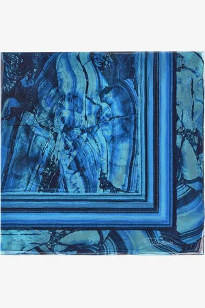 Roberto Cavalli Silk Shawl With Malachite Print - Female Scarves & Silks Unica