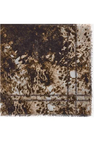 Roberto Cavalli Shawl With Appaloosa Print - Female Scarves & Silks Unica