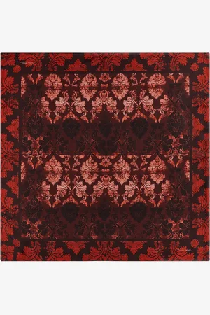 Roberto Cavalli Silk Scarf With Brocade Print - Female Scarves & Silks Unica